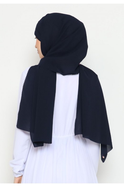 Pasmina Instan Lasercut Navy